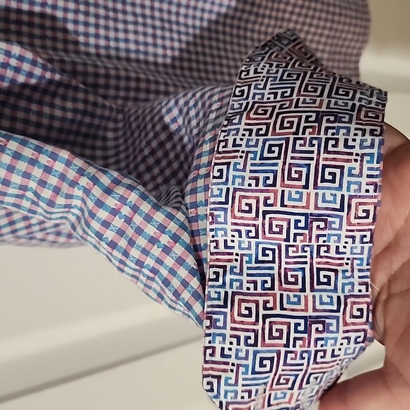 Gingham Robert Graham button down 4x - Picture 6 of 7